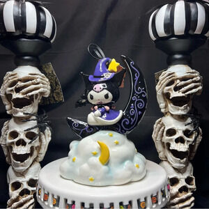 Blue Sky ClayWorks Sanrio Hello Kitty Kuromi Halloween Witch Ceramic Moon Figure
